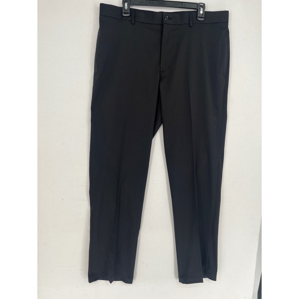 Slazenger Mens Golf Pants Black Stretch Performance Trousers Size 36x32